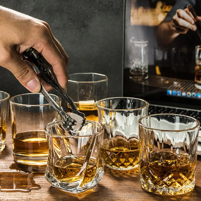 Wine Beer Spirits - โปร่งใส Handmade แก้วไวน์คริสตัลยุโรปน้ําเบียร์วิสกี้แก้ว Spirit ถ้วยไวน์ขาวสําหรับ Bar