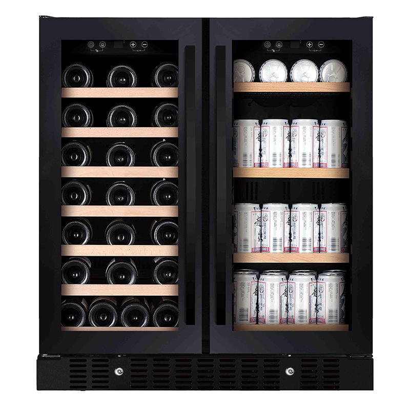 Wine And Beer Undercounter Fridge - ตู้แช่เครื่องดื่มแบบมีประตูกระจก 176 ลิตร ตู้แช่เบียร์ใต้เคาน์เตอร์ ตู้แช่ไวน์ ตู้แช่เครื่องดื่มสำหรับใช้ในบ้าน