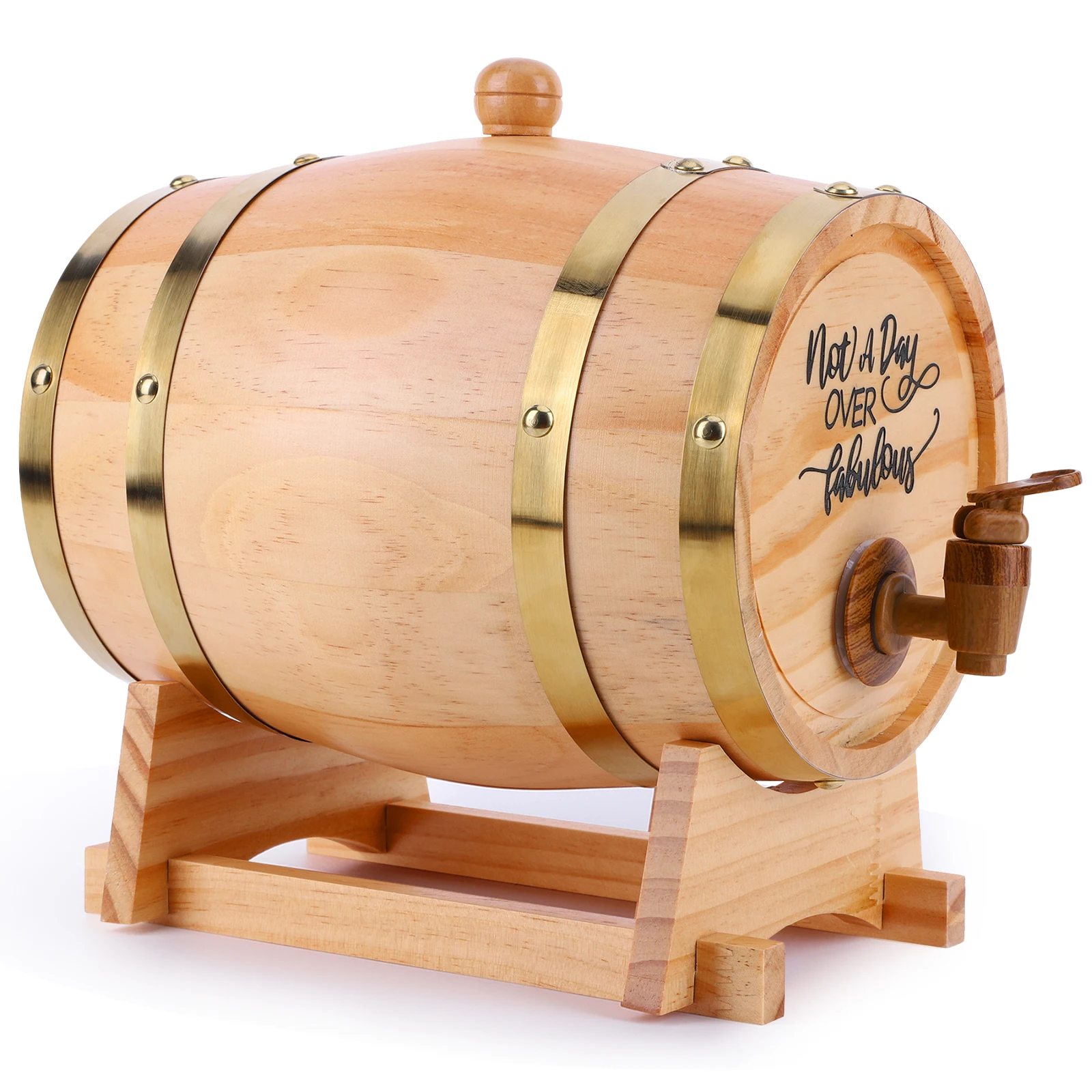 ถังไม้สำหรับวิสกี้ขนาด 3 ลิตร  - Wine Beer Whiskey บทวิจารณ์และราคา