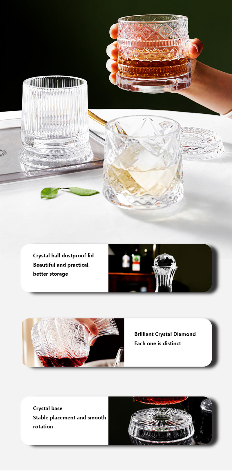 DEOUNY ขวดเหล้าไวน์หมุนเพชรดาว - Wine Beer Whiskey บทวิจารณ์และราคา