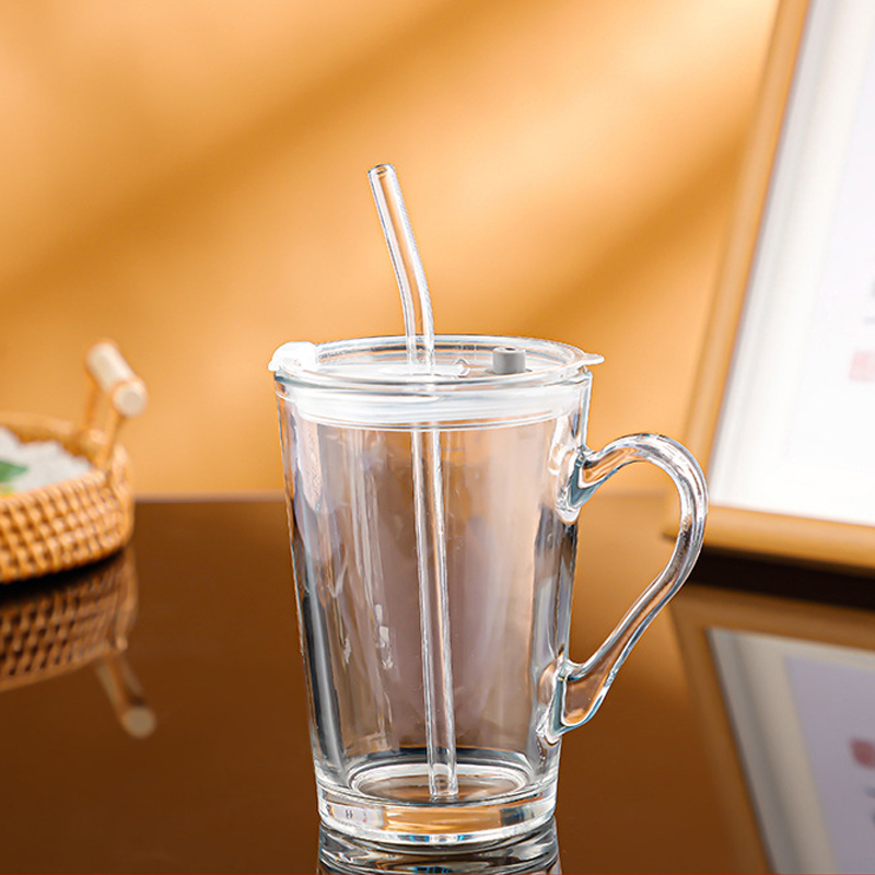 450ml ถ้วยกาแฟแก้วพร้อมฝาปิดแล - Wine Beer Spirits บทวิจารณ์และราคา