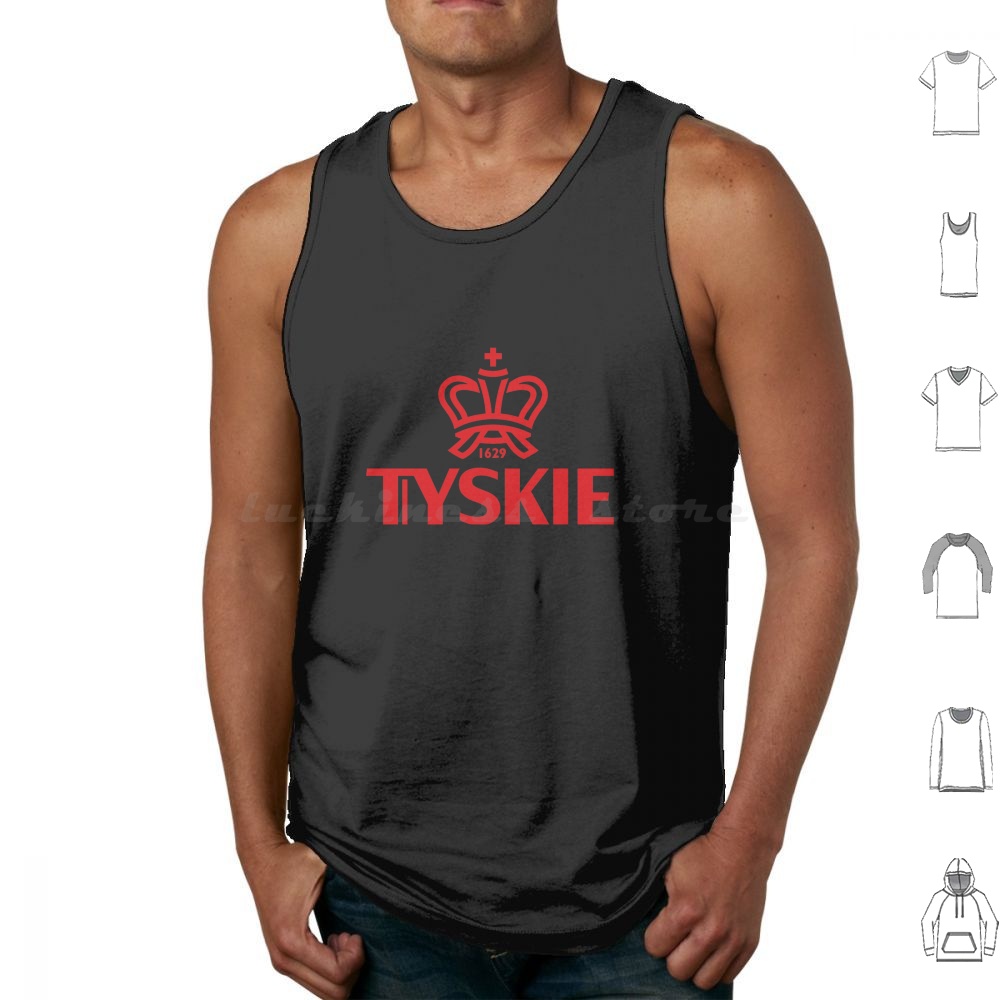 เสื้อกล้าม Tyskie พิมพ์ลาย ผ้า - Beer Wine Gin บทวิจารณ์และราคา