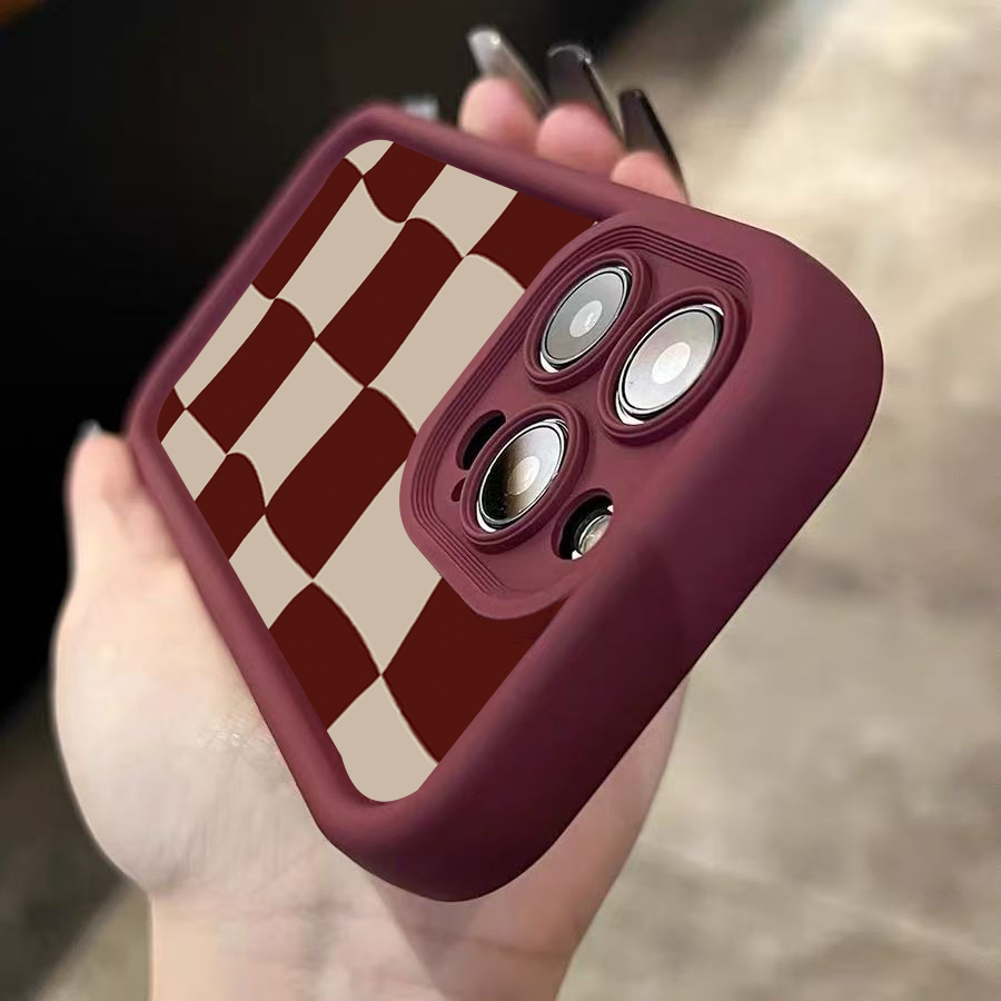 เคสโทรศัพท์ลายตารางสีแดงไวน์สำ - Wine & Beer Emporium บทวิจารณ์และราคา