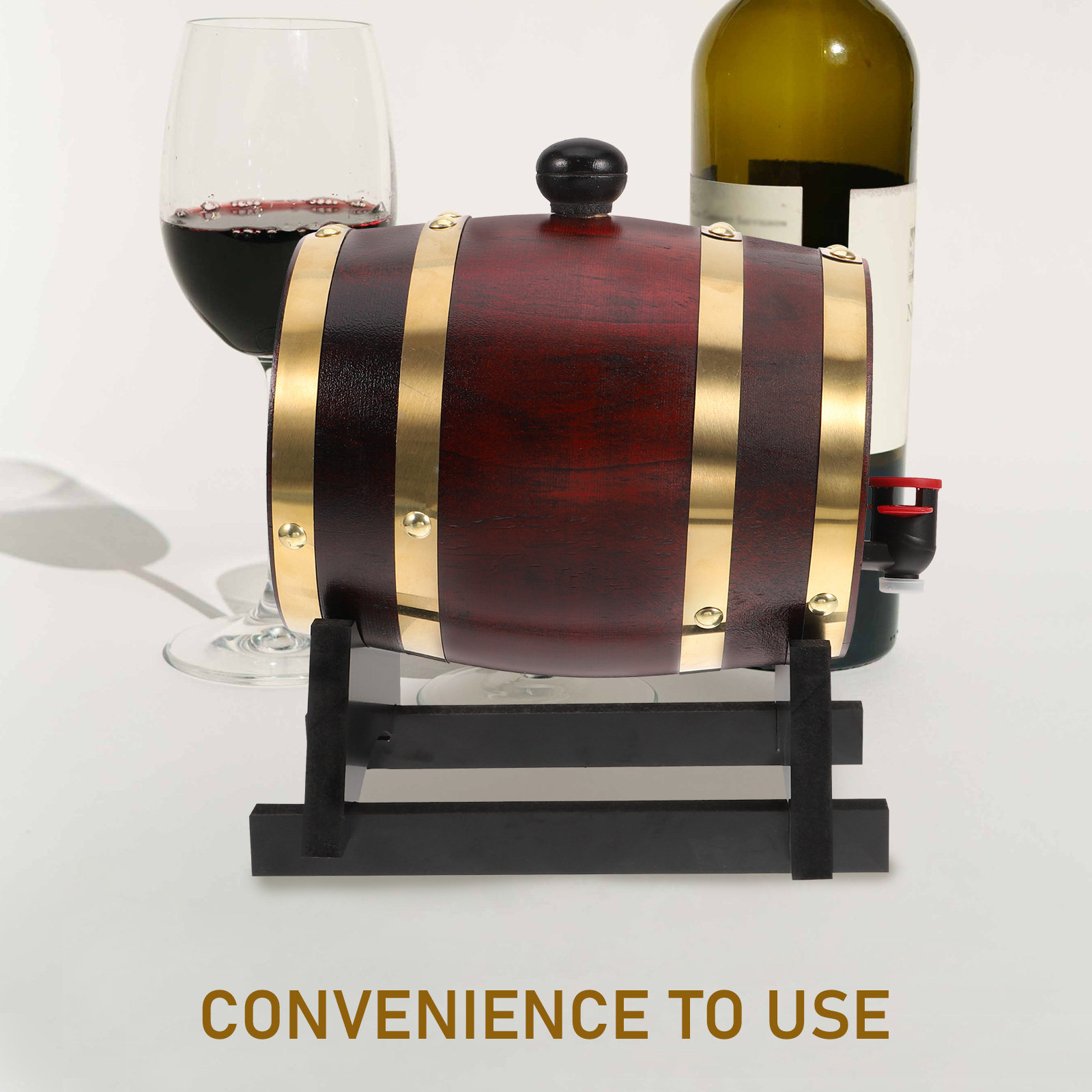 1 ชุดถังไม้สำหรับไวน์ 1 ลิตร ท - Wine Beer Whiskey บทวิจารณ์และราคา