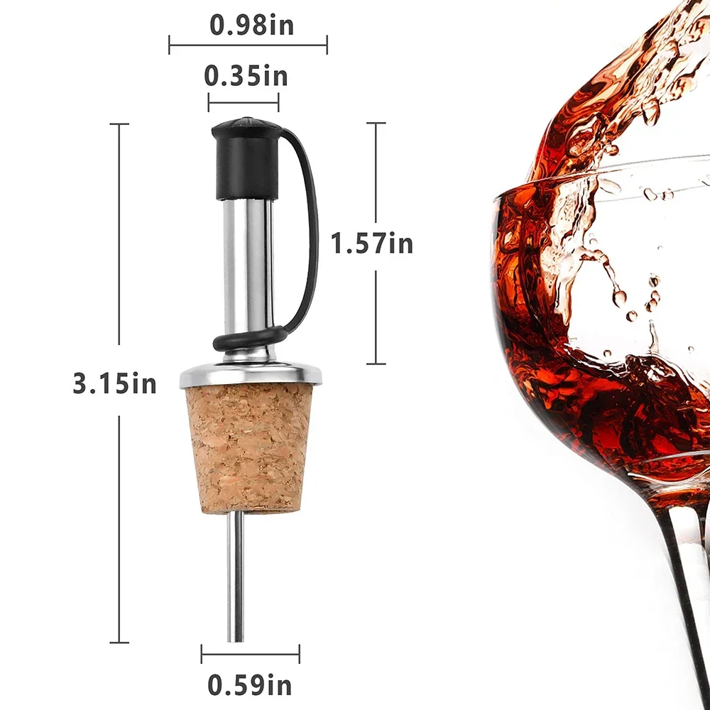 1PC สีแดงไวน์ Cork Pourer สแตน - Wine Beer And Spirits บทวิจารณ์และราคา