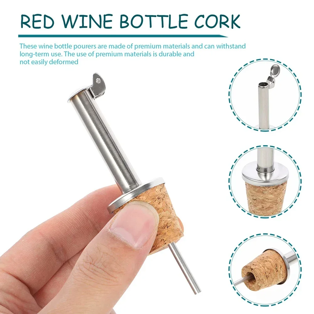 1PC สีแดงไวน์ Cork Pourer สแตน - Wine Beer And Spirits บทวิจารณ์และราคา