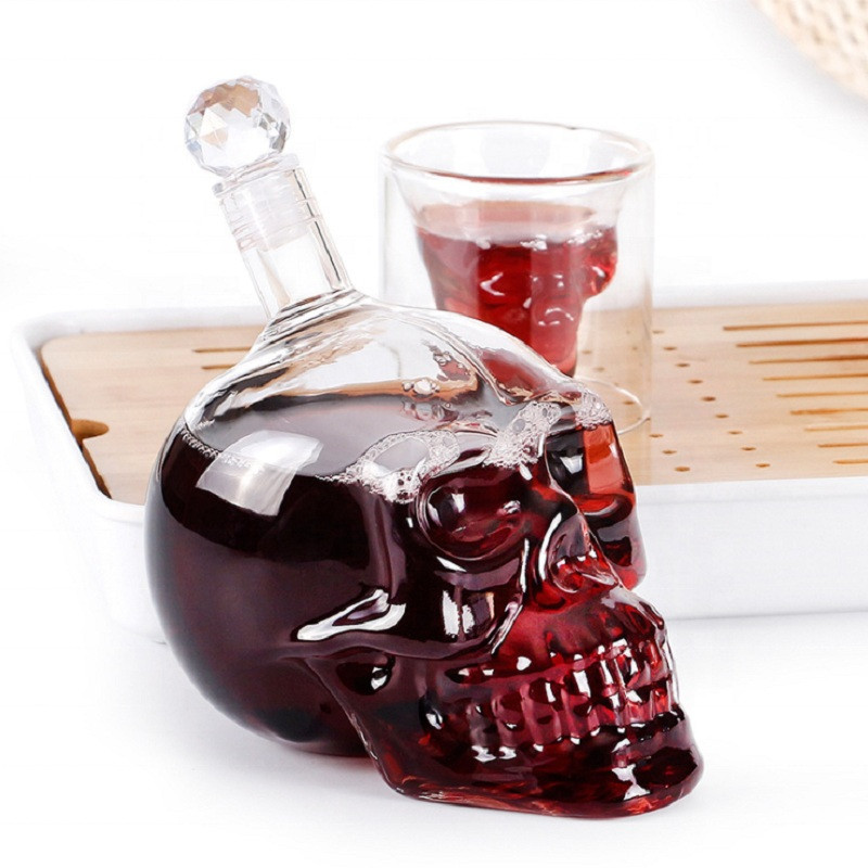 Creative Skull Head Decanter ข - Wine Beer And Spirits บทวิจารณ์และราคา