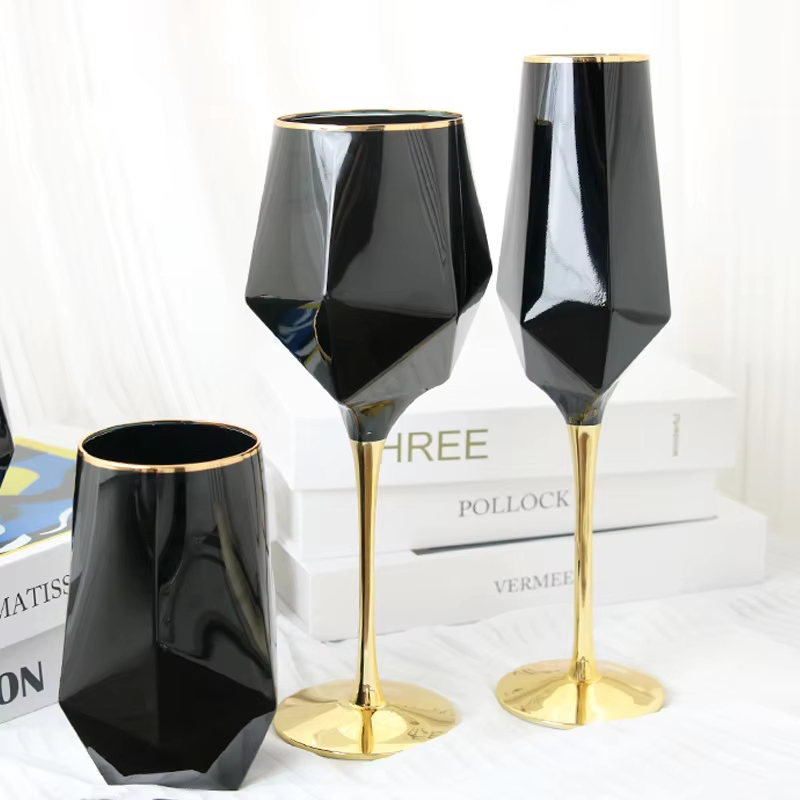 คริสตัลสีดําบริสุทธิ์ Golden E - Wine Beer Whiskey บทวิจารณ์และราคา
