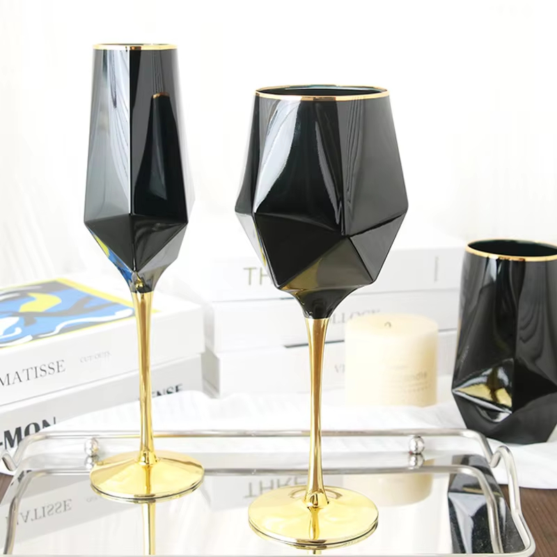คริสตัลสีดําบริสุทธิ์ Golden E - Wine Beer Whiskey บทวิจารณ์และราคา