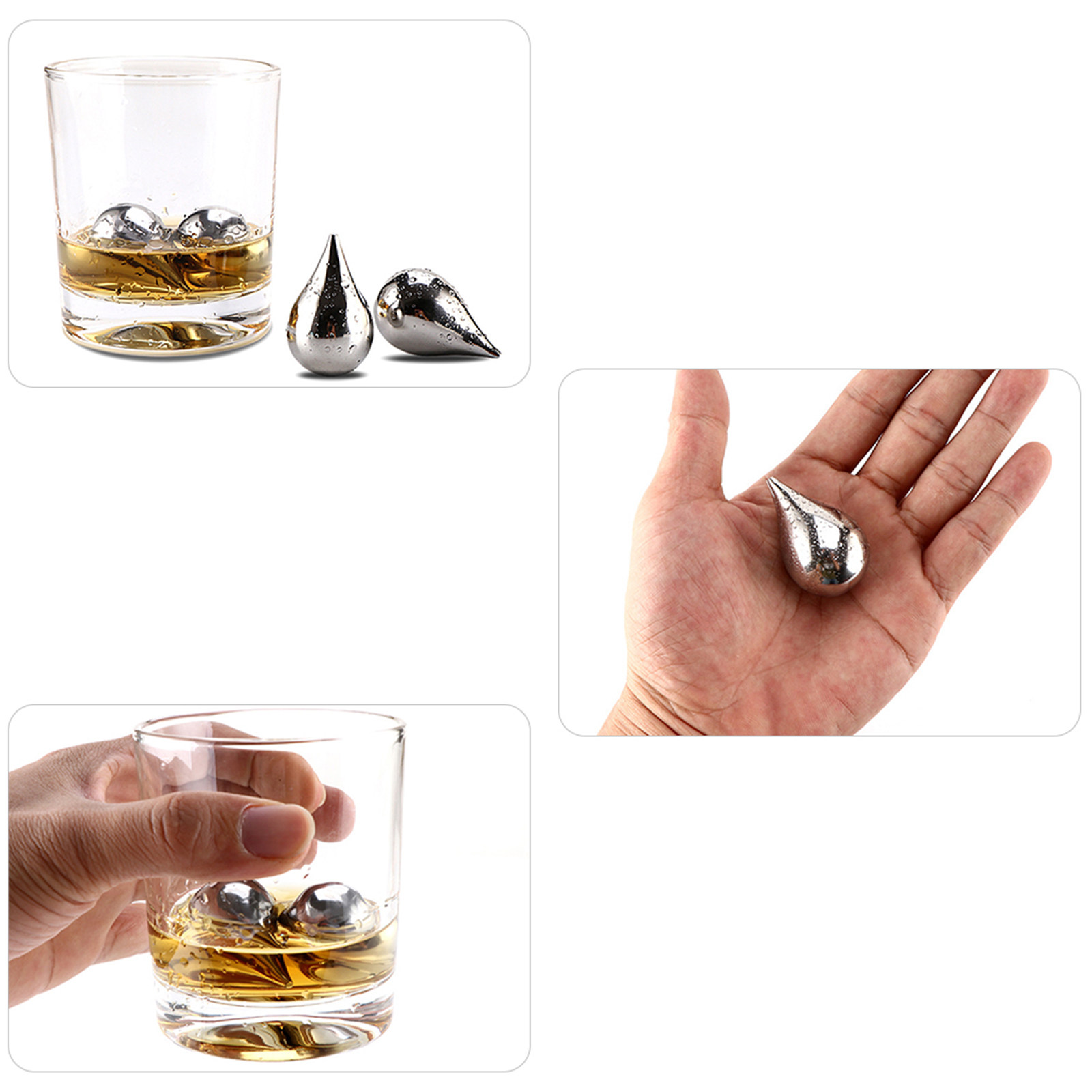 ก้อนน้ำแข็งสแตนเลสเกรดอาหาร 2  - Wine Beer Spirits บทวิจารณ์และราคา