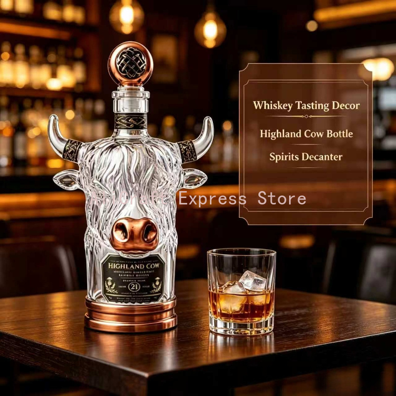 ขวดคริสตัลวิสกี้รูปวัวไฮแลนด์  - Wine Beer And Spirits บทวิจารณ์และราคา